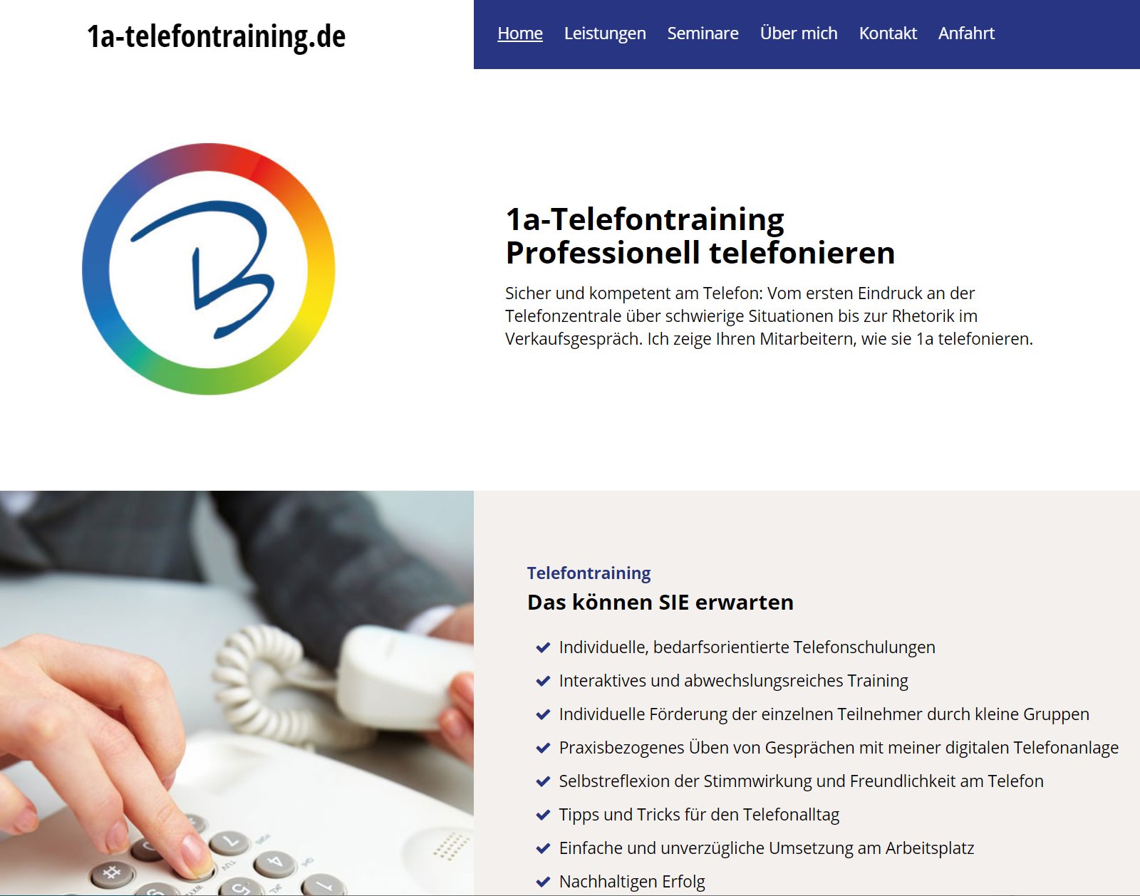 1a-Telefontraining - Professionell telefonieren